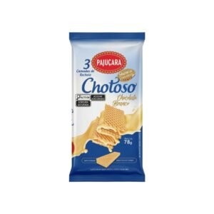 Wafer Pajuçara Chotoso Sabor Chocolate Blanco (78g)