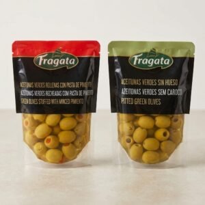 Aceitunas Verdes Fragata en Bolsa (Elige tu Variedad: Rellenas o Sin Hueso)